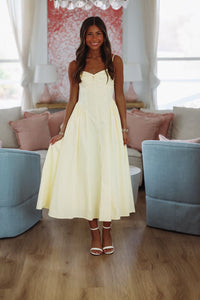 Destene Maxi Dress - Light Yellow-HAZEL & OLIVE-XSmall-