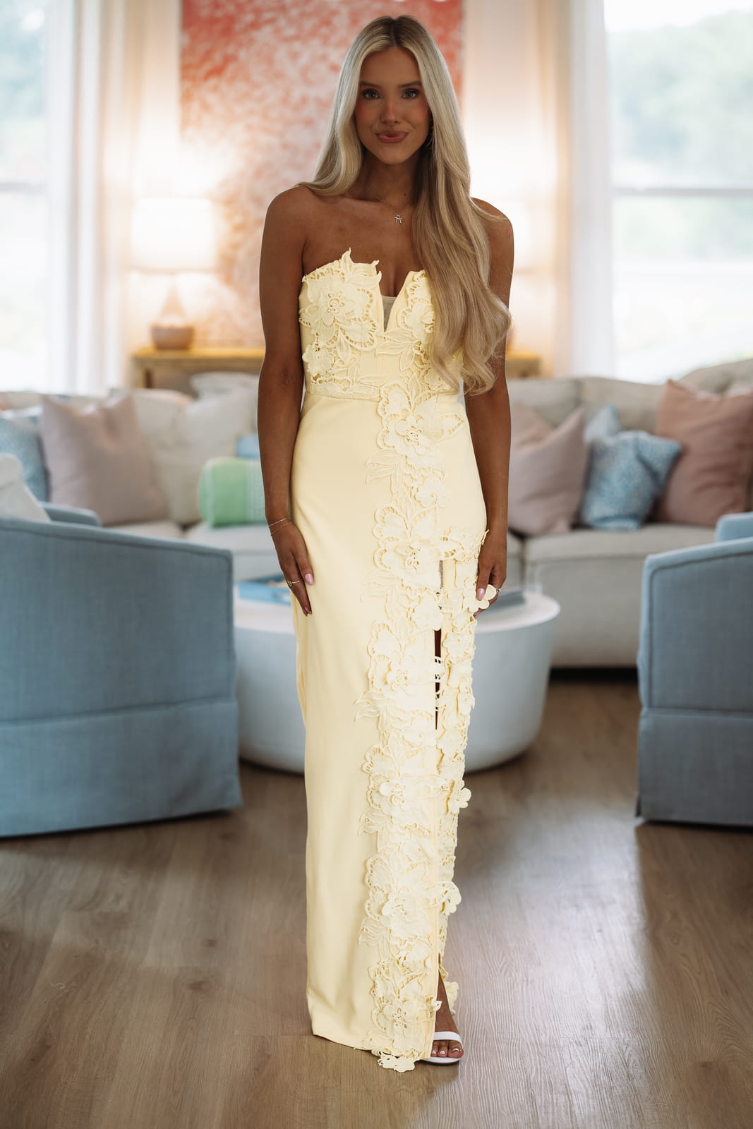 Lovers in Bloom Maxi Dress - Yellow – Hazel & Olive