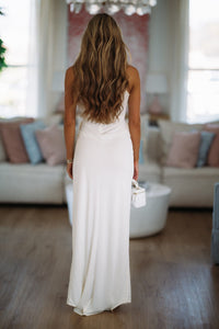 Hazel & Olive DI11285FO 6th Avenue Romance Maxi Dress - Cream