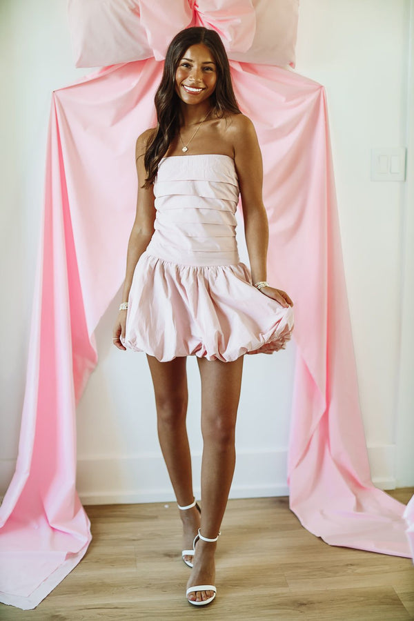 Dion Mini Dress - Pink-HAZEL & OLIVE S1757D-XSmall-