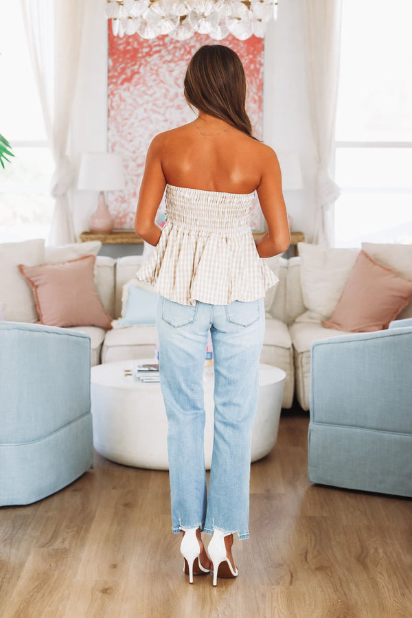 Don't Rush Top - Beige-HAZEL & OLIVE-Small-