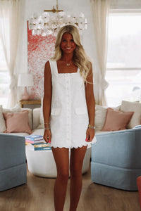 Dreaming of Us Mini Dress - White-HAZEL & OLIVE MD5412-Small-