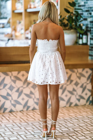 HAZEL & OLIVE Dressing For Me Mini Dress - White