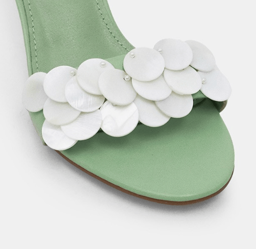 Hazel & Olive EARLY POP Seaside Slip Sandals - Light Green