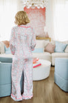 Fancy Me Pant and Top Pajama Set - Pink and Blue-HAZEL & OLIVE-Small-