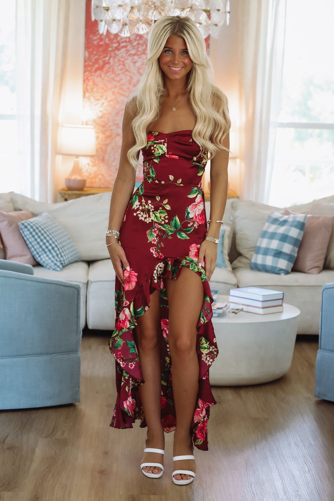 Mesmerized in Merlot Maxi Dress - Burgundy-HAZEL & OLIVE FD12588/P1752-Small-