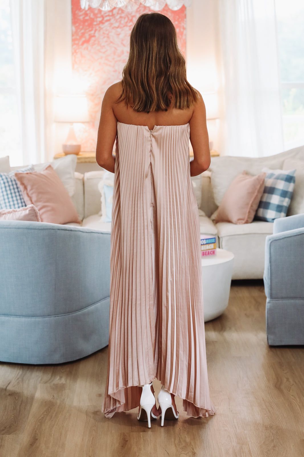 Hazel & Olive FD12933/CP710 Moonlight Maxi Dress - Blush