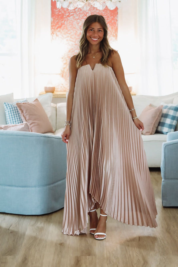 Hazel & Olive FD12933/CP710 Moonlight Maxi Dress - Blush