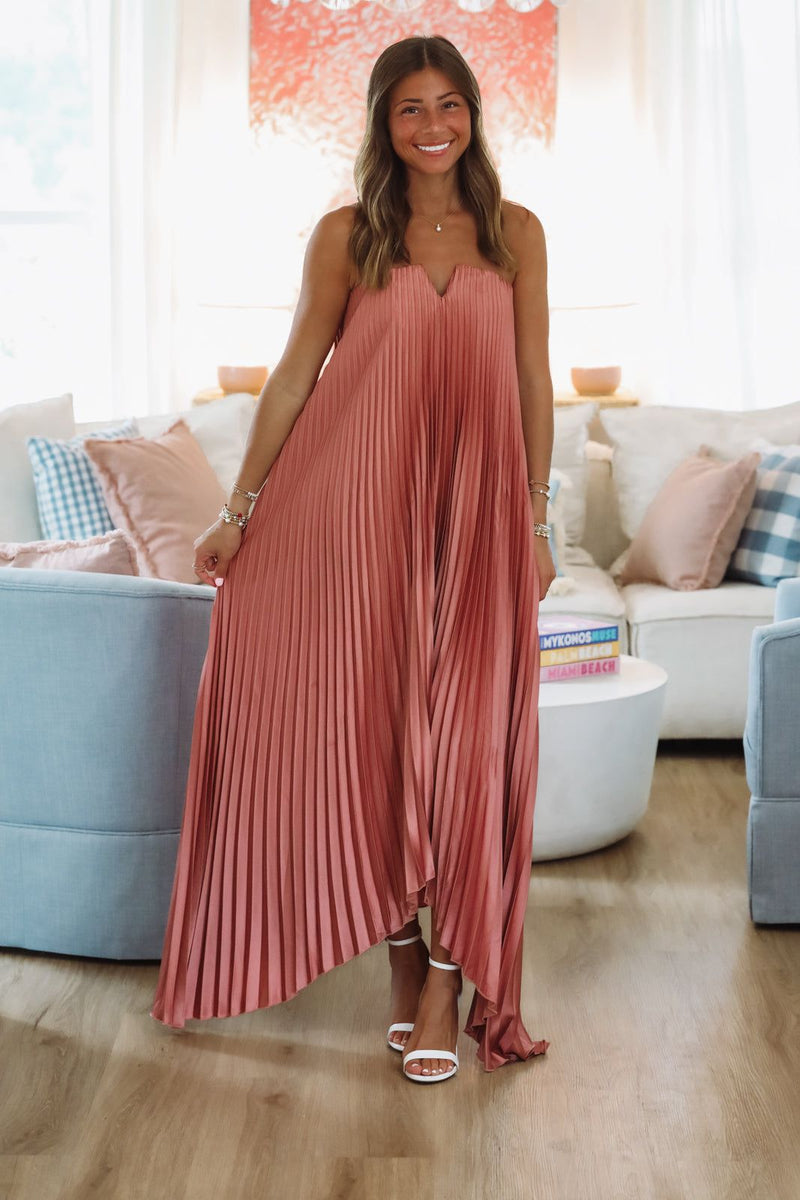 Hazel & Olive FD12933/CP710 Moonlight Maxi Dress - Blush Pink