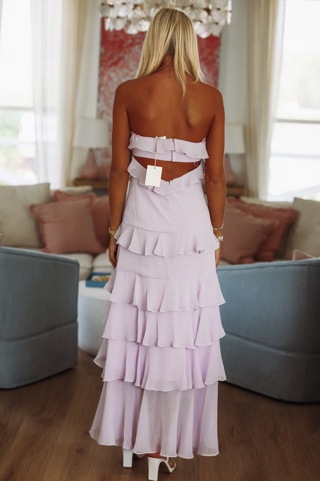First Class Maxi Dress - Lilac-HAZEL & OLIVE BD12806K-Small-