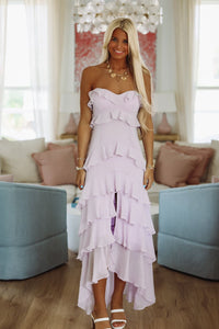 First Class Maxi Dress - Lilac-HAZEL & OLIVE BD12806K-Small-