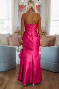 Fit for a Queen Maxi Dress - Magenta-HAZEL & OLIVE MF22533-Small-