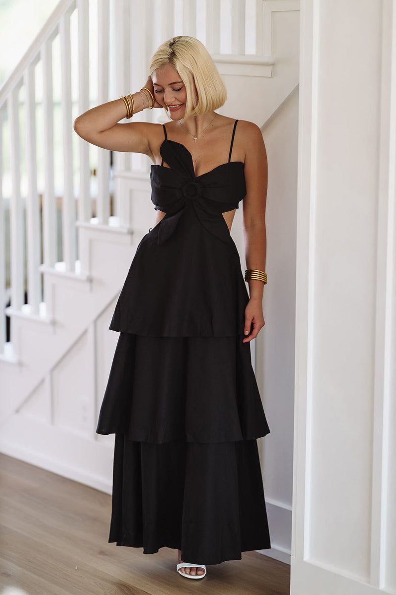 Flower on Top Maxi Dress - Black, Medium | Hazel and Olive | Boutique Fashion Flower on Top Maxi Dress - Black, Medium | Hazel and Olive | Boutique Fashion