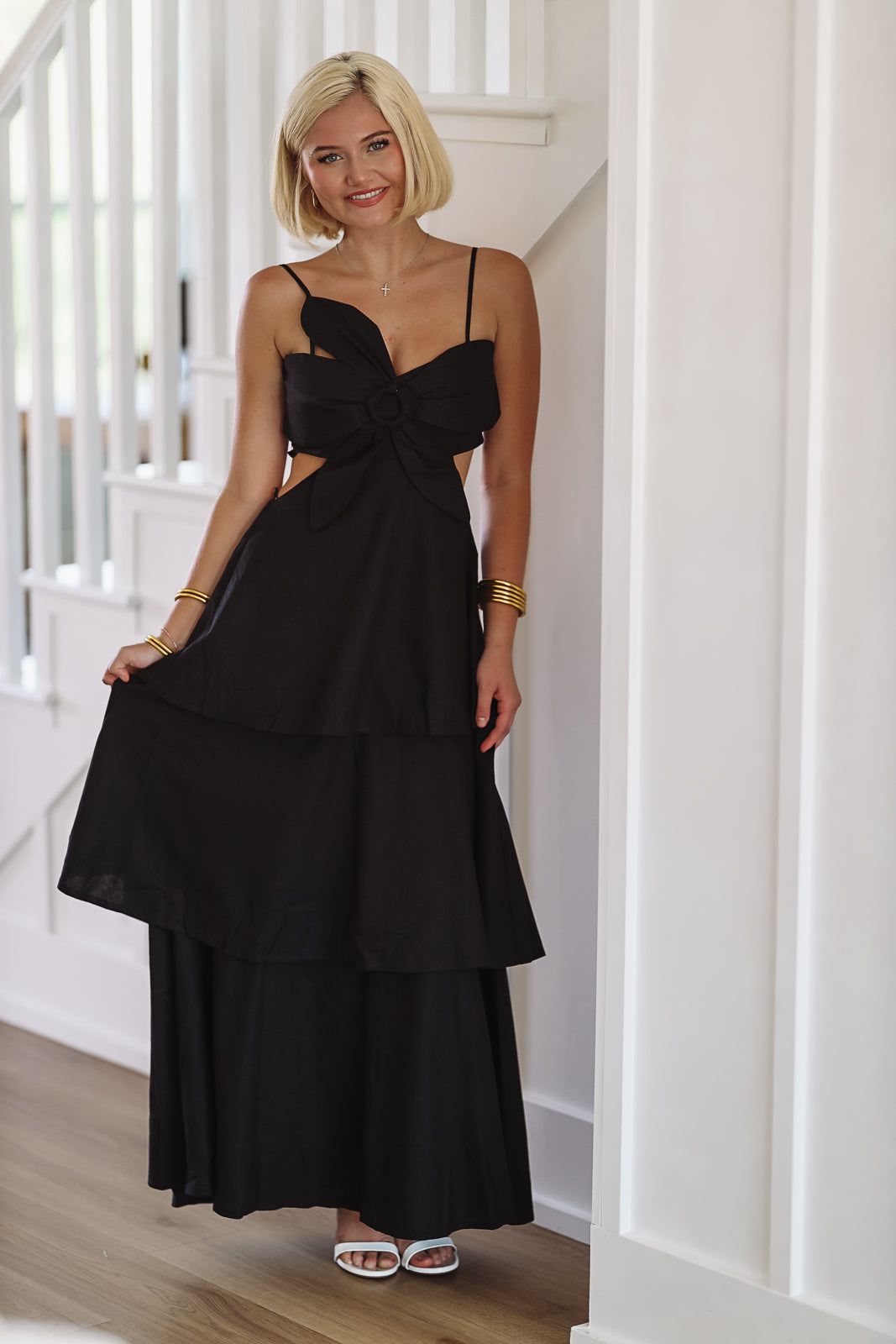 Flower on Top Maxi Dress - Black Hazel & Olive Flower on Top Maxi Dress - Black Hazel & Olive