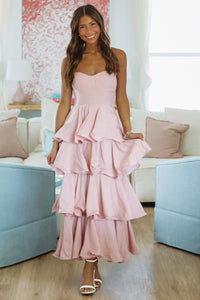 For Always Maxi Dress - Pink-HAZEL & OLIVE BDW12912B-Small-