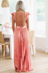 HAZEL & OLIVE For Keeps Maxi Gown - Blush Pink