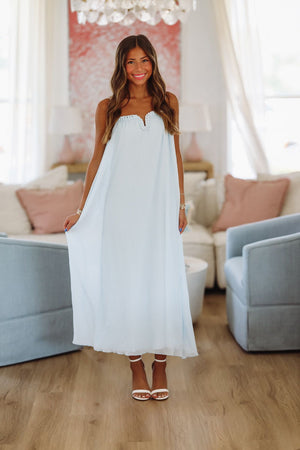 Angel Kisses Maxi Dress - Light Blue
