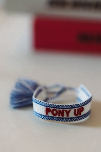 Gameday Tassel Tie Bracelet - Pony Up-HAZEL & OLIVE-