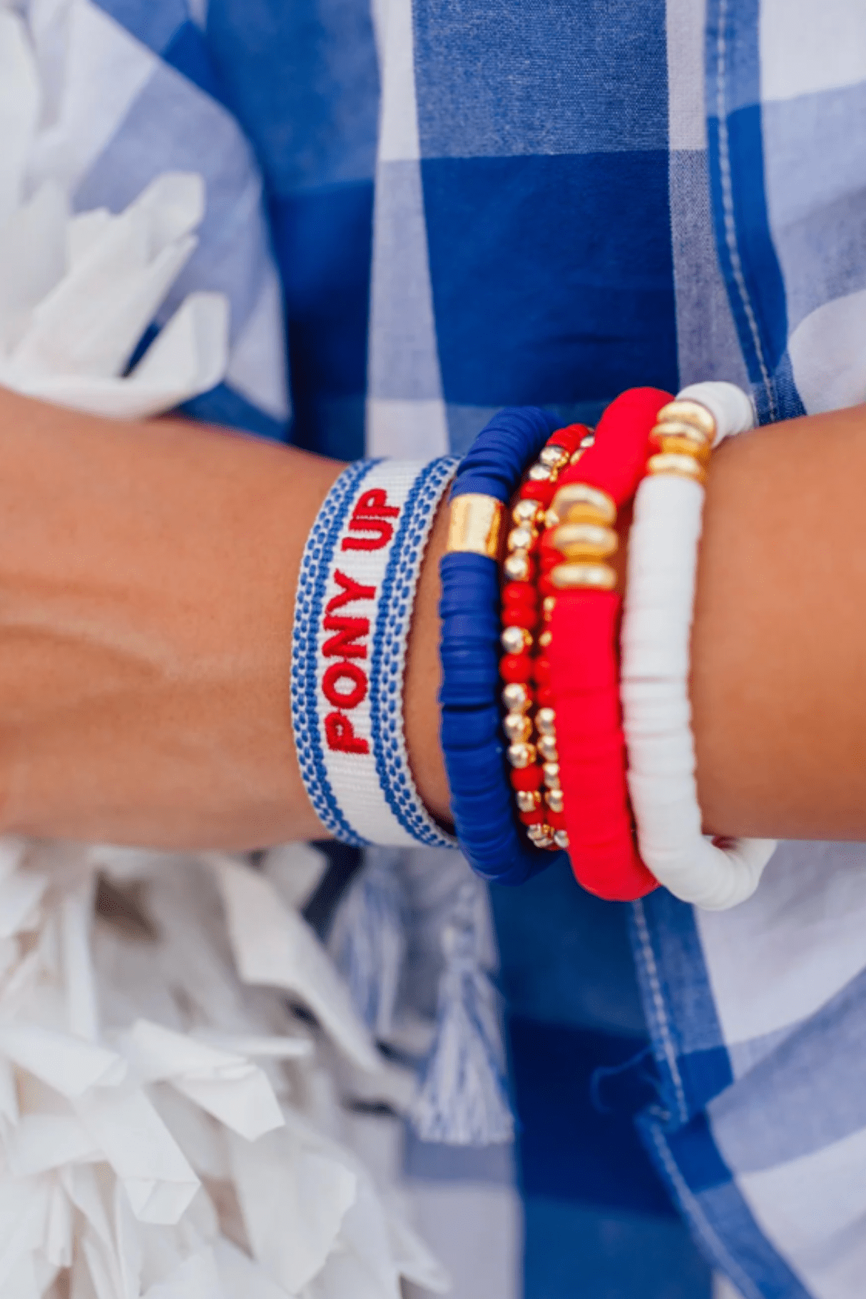 Gameday Tassel Tie Bracelet - Pony Up-HAZEL & OLIVE-