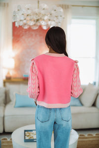 Give Me All the Pink Knit Sweater - Pink-HAZEL & OLIVE-XSmall-