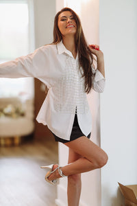 Going Platinum Status Crop Top - Silver-HAZEL & OLIVE-