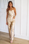 Gold Rush Pants - Gold-HAZEL & OLIVE-XSmall-