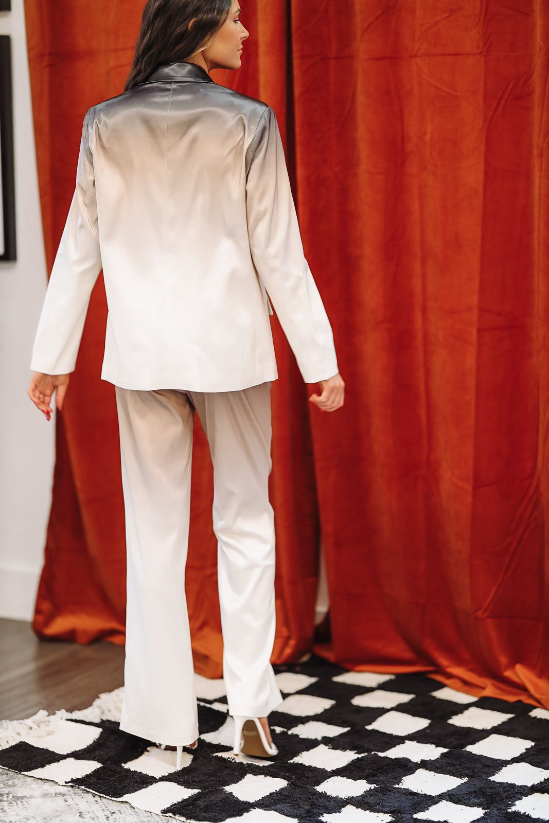 Gradient Blazer - Black and Champagne-HAZEL & OLIVE-Small-