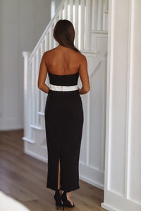 Have a Good Time Midi Dress - Black-HAZEL & OLIVE-Small-