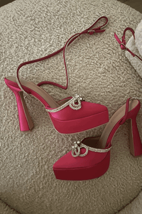 Have My Heart Platform Heels - Pink-HAZEL & OLIVE-5.5-