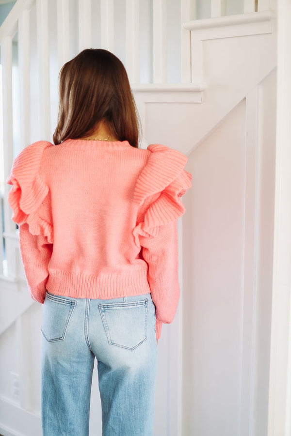 Head in the Clouds Sweater - Pink-HAZEL & OLIVE-Small-