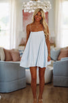 Breezy & Beautiful Mini Dress - Light Blue-Hazel & Olive HF25A601-Small-