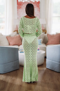 Ideal Day Off Maxi Skirt - Light Green-HAZEL & OLIVE HF25C757-Small-