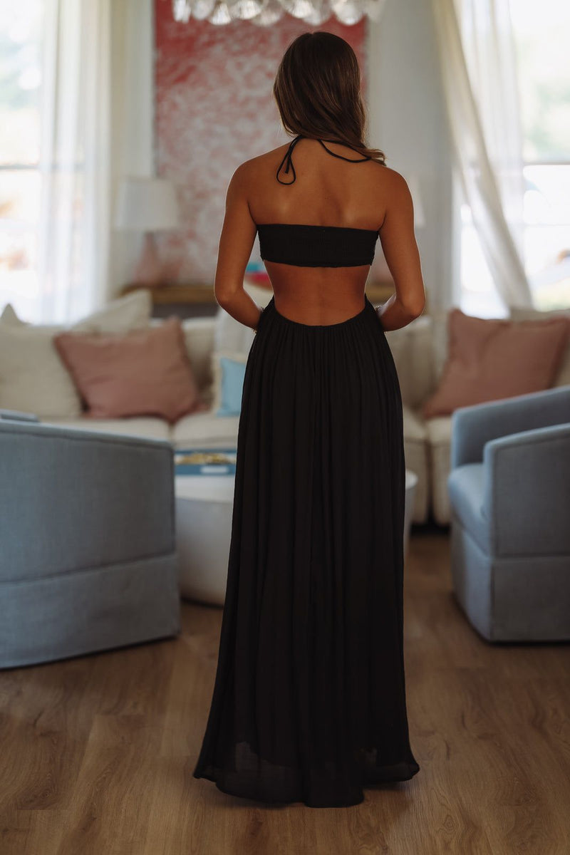 breezy maxi dresses for summer Breezy Baby Maxi Dress - Black