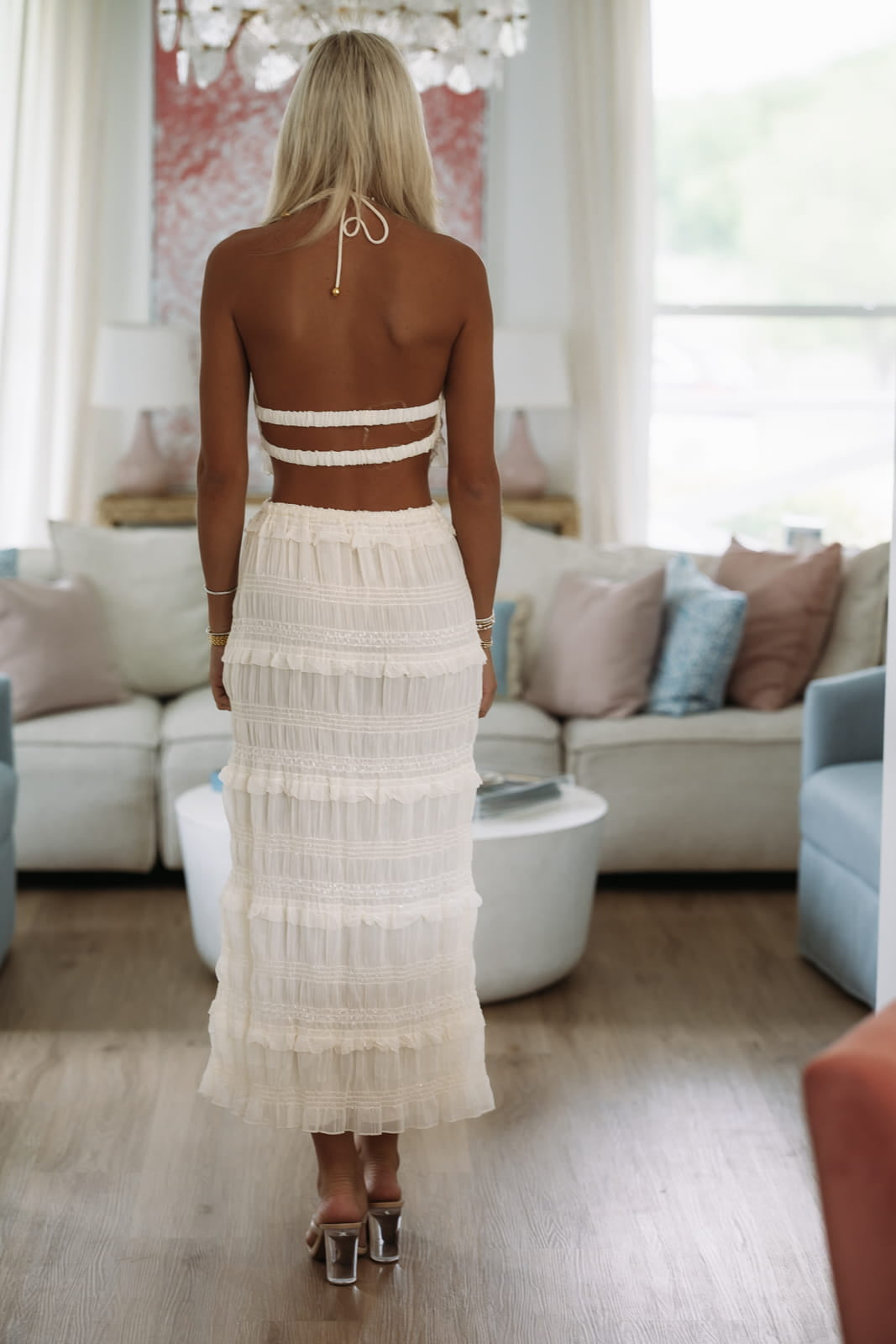 Hazel & Olive HF25E833 Indie Romance Maxi Skirt - Cream
