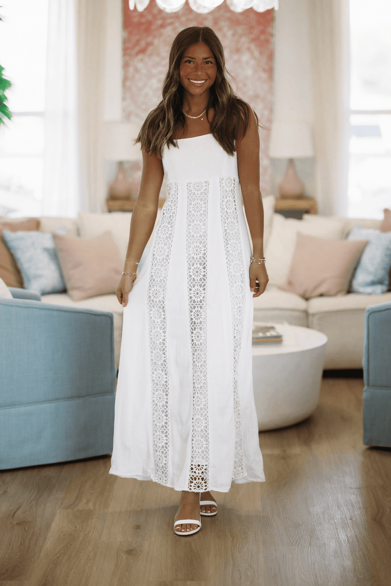 Parallel Lines Maxi Dress