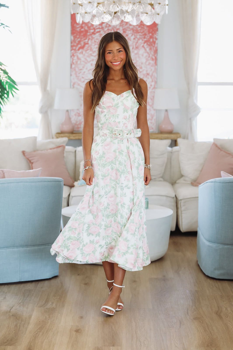 Hibiscus Maxi Dress - Rose Pink