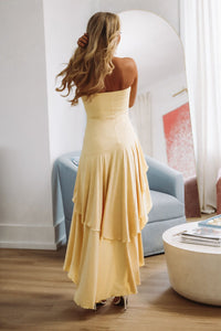 Honey Blossom Maxi Dress - Yellow-HAZEL & OLIVE-Medium-