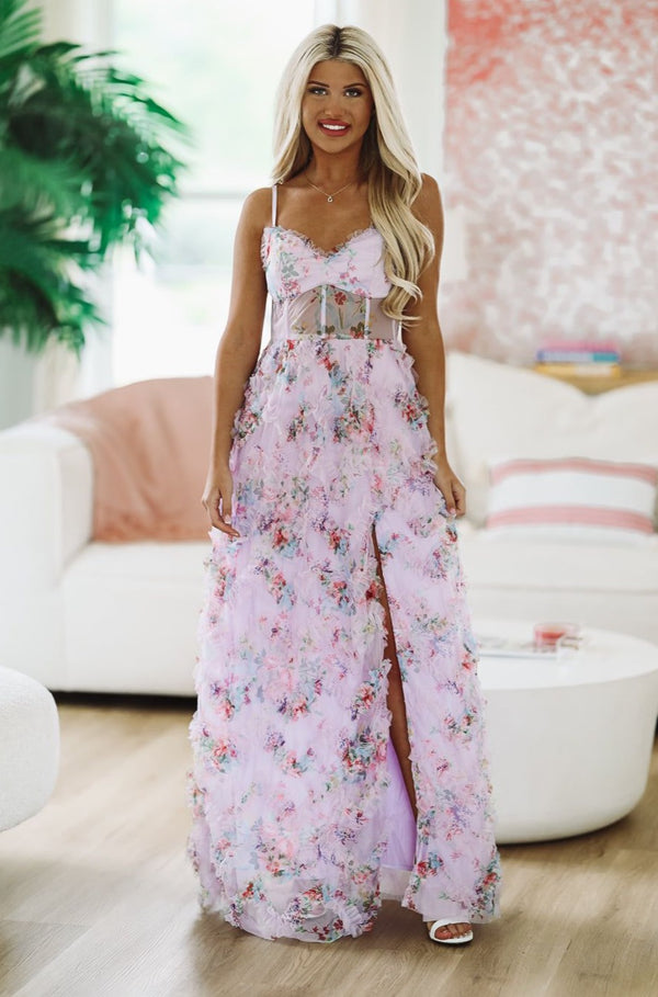 I Wish You Would Maxi Gown - Lilac-HAZEL & OLIVE-Small-