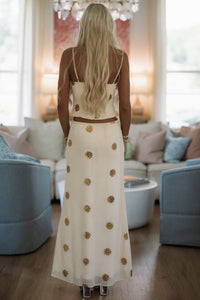 Hazel & Olive IBT35124 All That Glitters Top - Cream