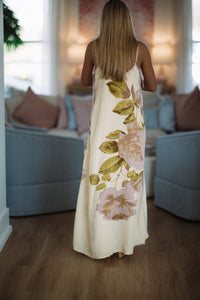 Hazel & Olive ID35152 Lasting Embrace Maxi Dress - Butter Yellow, Lavender and Green