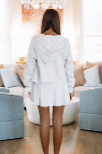 HAZEL & OLIVE IM7939 On Your Own Zip Up Hoodie - Heather Grey