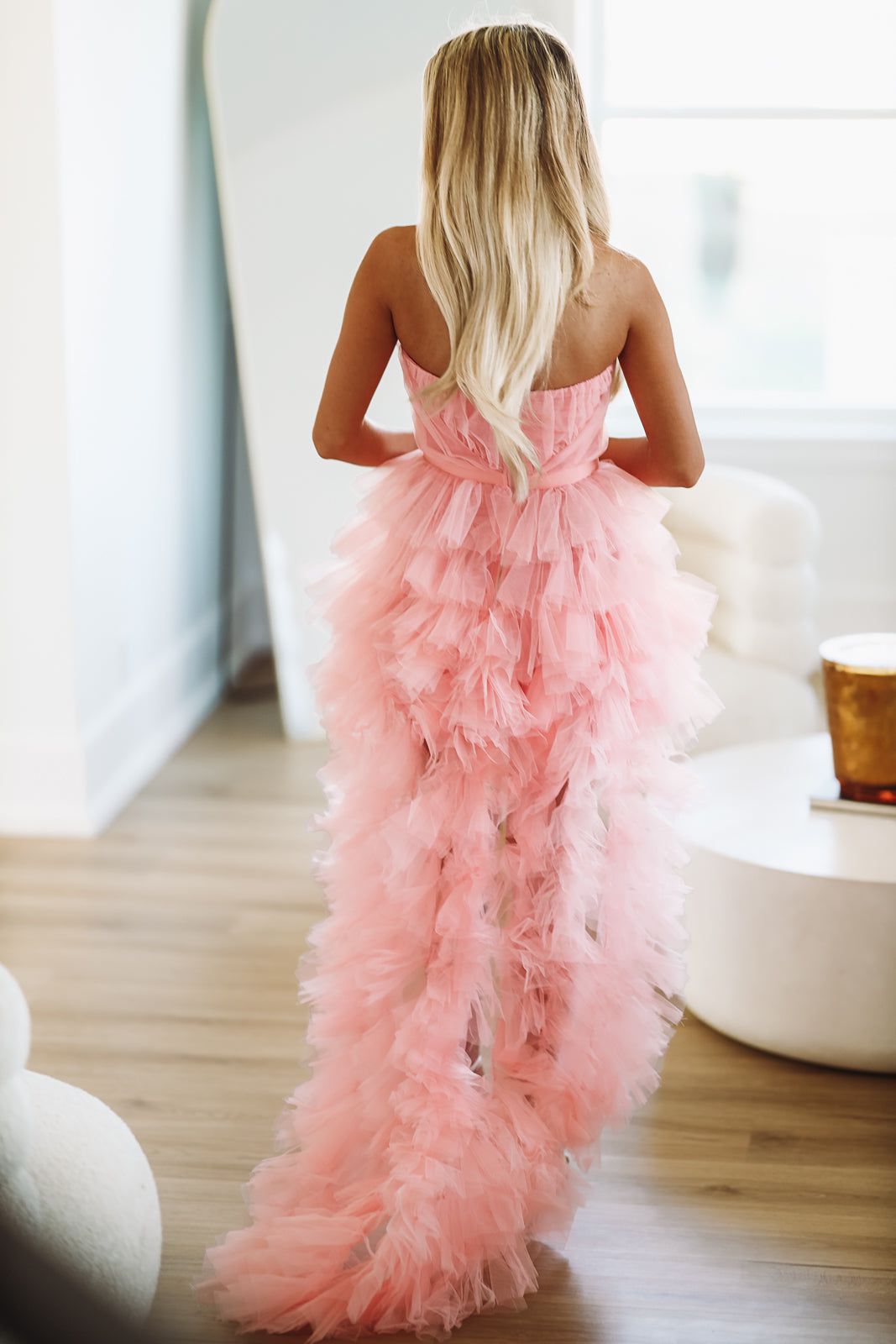 In The Moment High Low Tulle Dress - Blush Hazel & Olive In The Moment High Low Tulle Dress - Blush Hazel & Olive