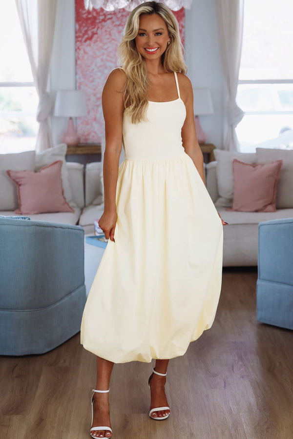 It's a Good Day Maxi Dress - Yellow-HAZEL & OLIVE 1774ND-Small-