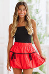 It's a New Day Skirt - Red and Black-HAZEL & OLIVE-Small-