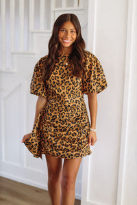 It's My Perspective Mini Dress - Leopard-HAZEL & OLIVE-Small-