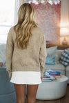 Hazel & Olive IT2714 Beary Chic Sweater - Taupe