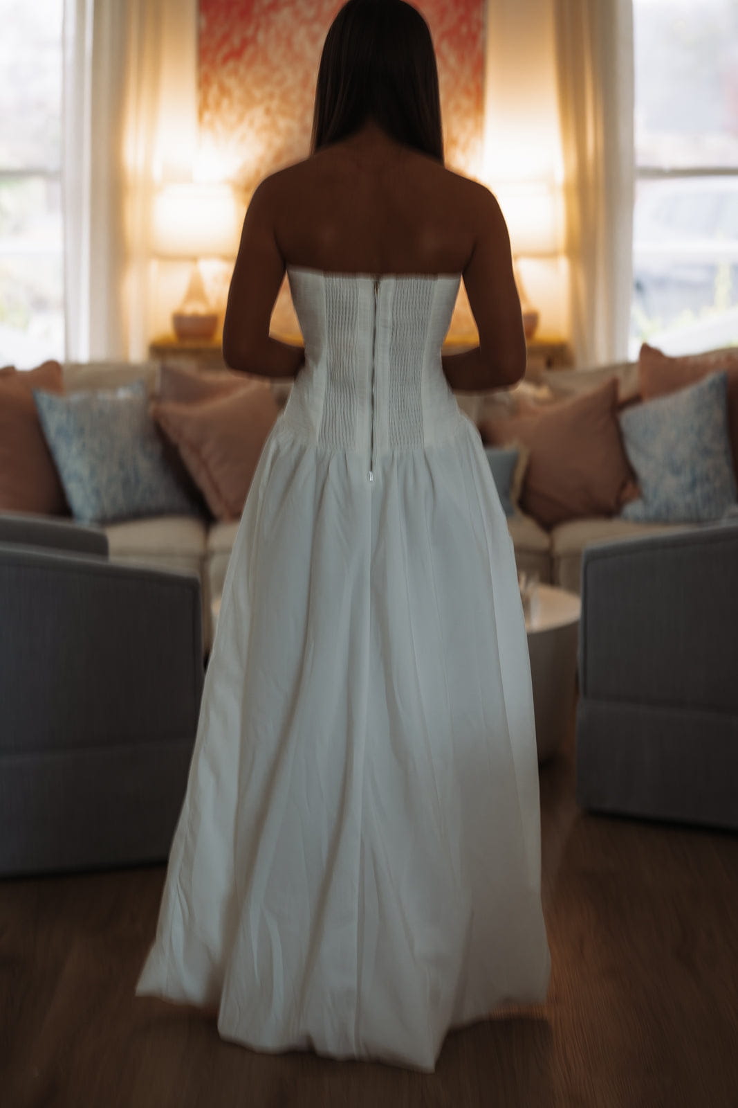 Hazel & Olive Ivory Atelier Maxi Dress - White