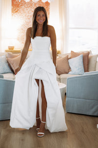 Hazel & Olive Ivory Atelier Maxi Dress - White