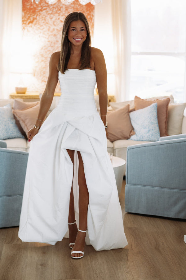 Hazel & Olive Ivory Atelier Maxi Dress - White