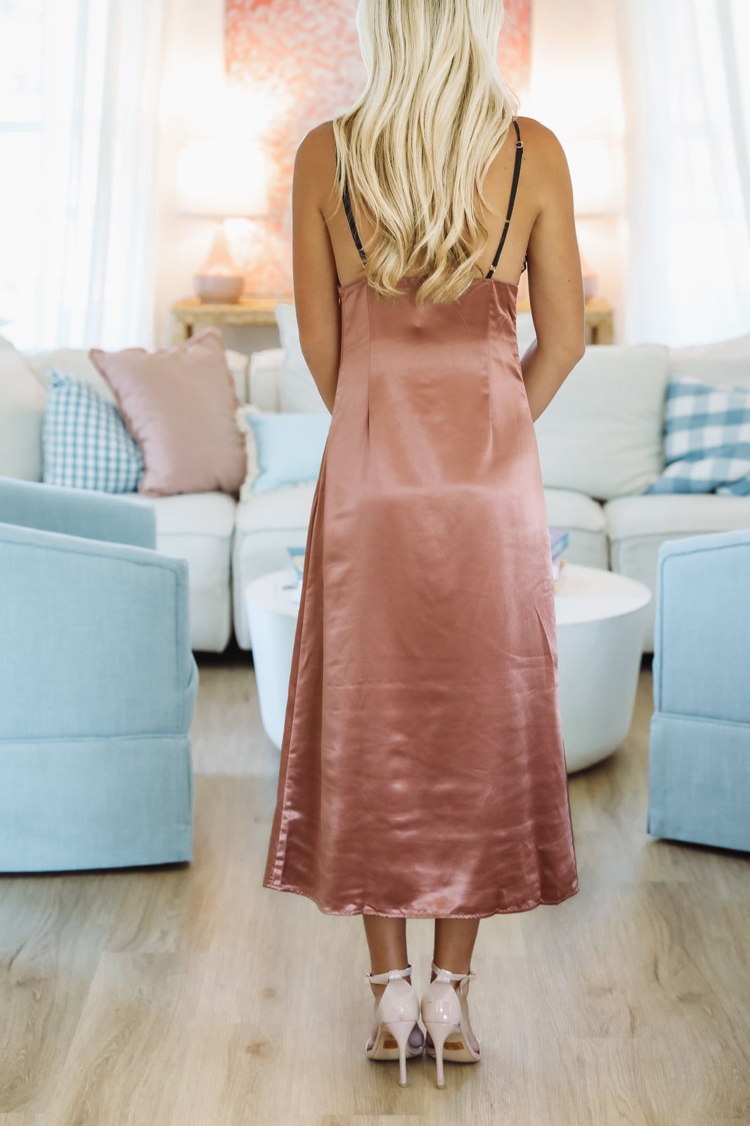 Hazel & Olive JD7634 Modern Grace Maxi Dress - Copper Rose and Black
